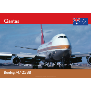 Qantas Boeing 747-238B Art Print