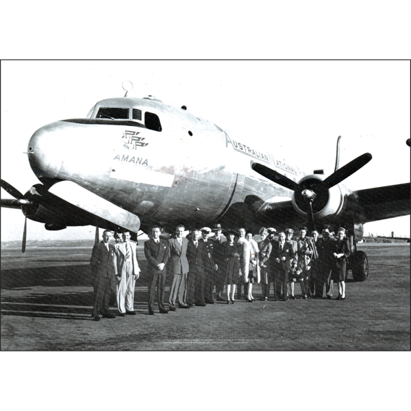 Australian National Airways - ANA - Douglas DC-4 Art Print