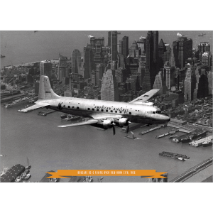 American Airlines DC-6 over New York 1956