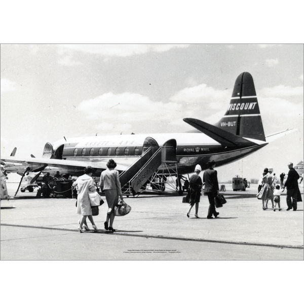 Ansett-ANA Vickers V.747 Viscount - ex BAT - Art Print