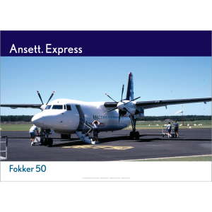 Ansett Fokker 50 at Ballina