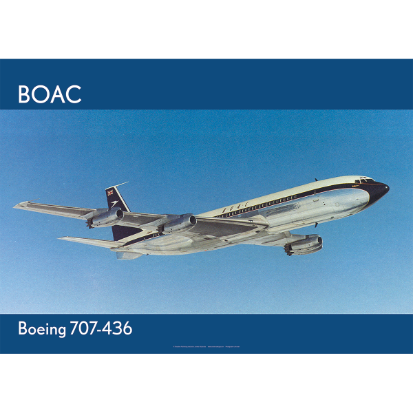 BOAC Boeing 707-436 Art Print