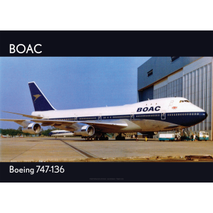 BOAC Boeing 747-136 Art Print