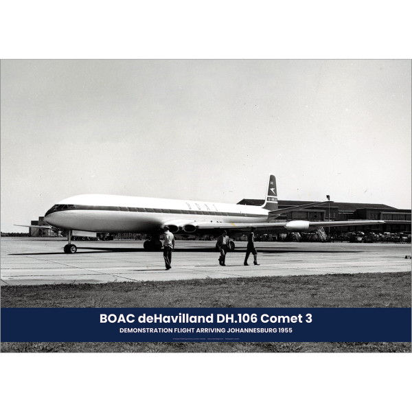 BOAC deHavilland DH.106 Comet 3 at Johannesburg Art Print