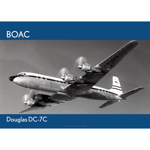 BOAC Douglas DC-7C Art Print