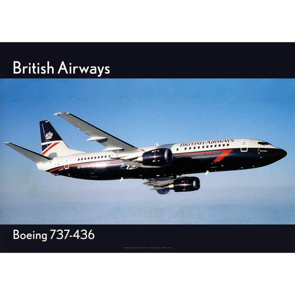 British Airways Boeing 737-436 Art Print