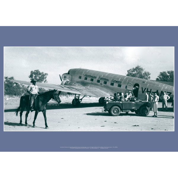 Australian National Airways ANA Douglas DC-3 Outback Art Print