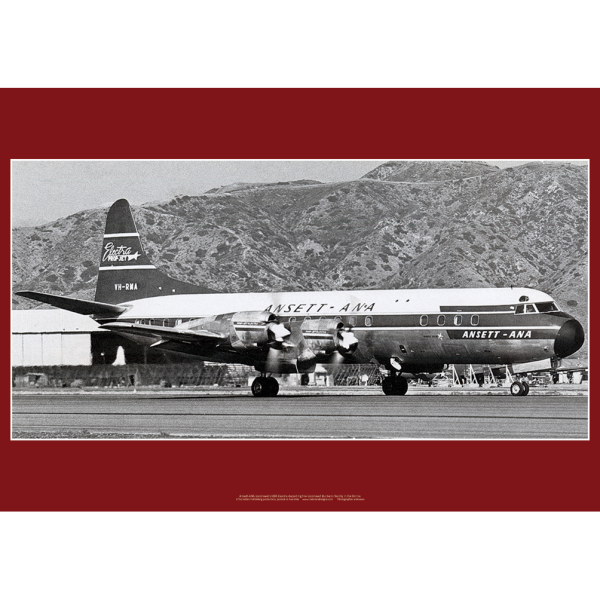 Ansett-ANA Lockheed L.188 Electra Art Print