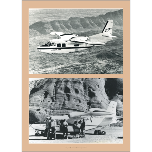 Ansett-ANA Piaggio P.166 Uluru-Alice Springs Art Print