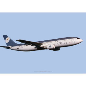 Compass Airlines Airbus A300-600R Art Print