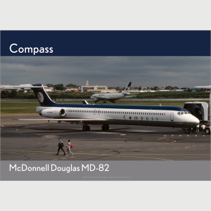 Compass Airlines McDonnell Douglas MD-82 Art Print