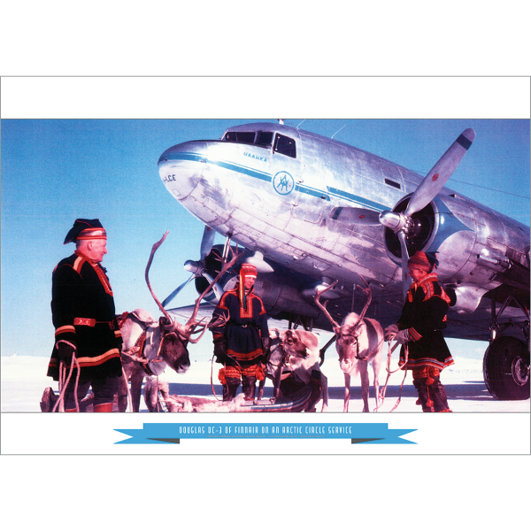Finnair Douglas DC-3 Arctic Circle Art Print