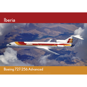 Iberia Boeing 727-256 Aerial Art Print