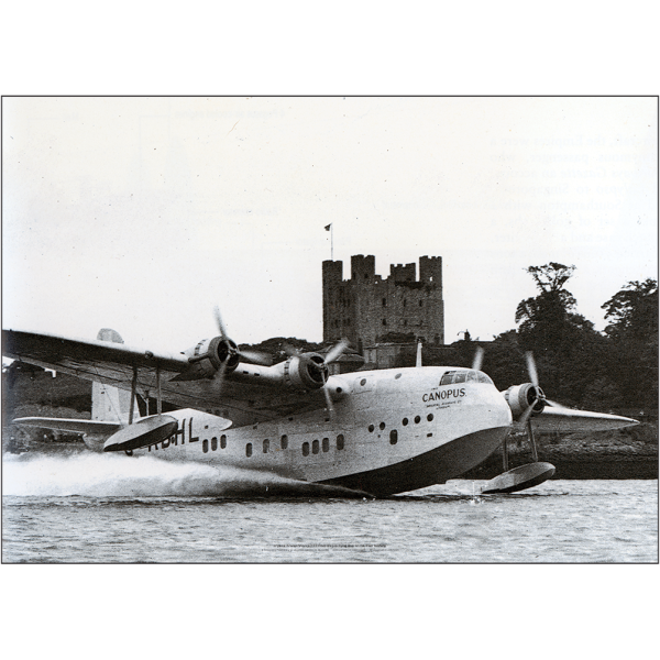 Imperial Airways Short S.23 Empire Flying Boat River Medway Art Print