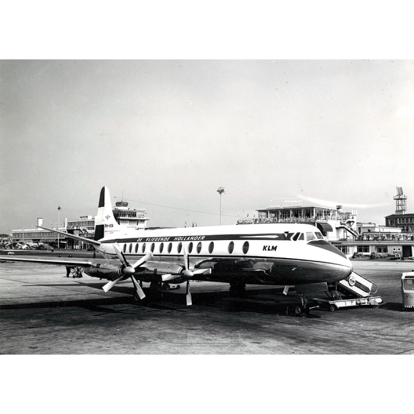 KLM Vickers V.803 Viscount at Schiphol Airport Art Print