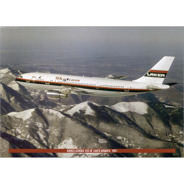Laker Airways Airbus A300B4-203 1981 Art Print