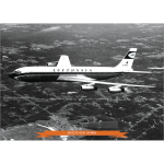 Lufthansa Boeing 707-430 Aerial Art Print