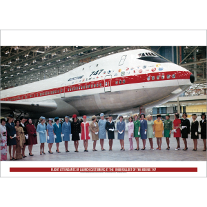 Boeing Commercial Airplanes 747 Rollout Ceremony 1968 Art Print