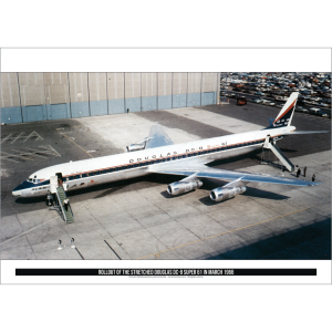 Douglas DC-8-61 Rollout March 1966 Art Print