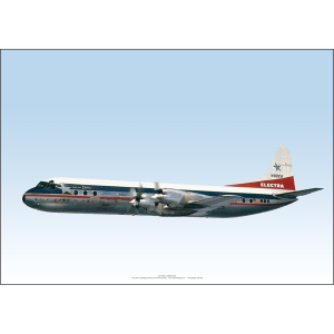 Lockheed Aircraft Corporation L.188 Electra 1958 Aerial Art Print