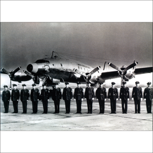 US Air Force One VC-121E Columbine III Eisenhower Art Print