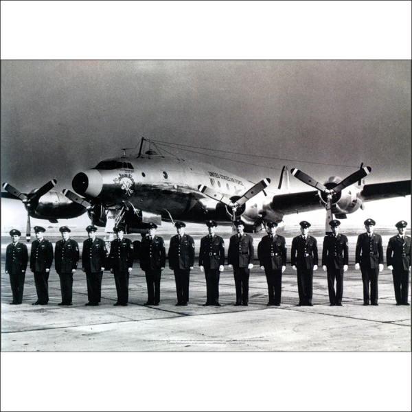 US Air Force One VC-121E Columbine III Eisenhower Art Print