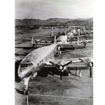 Pan American Lockheed L.49 Constellations at Burbank Factory 1946 Art Print