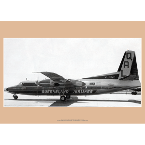 Queensland Airlines Fokker F.27-100 Friendship Art Print