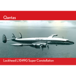 Qantas Lockheed L.1049G Super Constellation Aerial Art Print