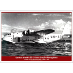 Qantas Short S.23 Empire Flying Boat at Rose Bay Art Print