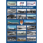 TAA Aircraft 1946-86 Trans-Australia Airlines Collage Art Print