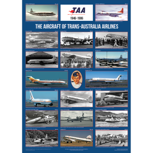 TAA Aircraft 1946-86 Trans-Australia Airlines Collage Art Print