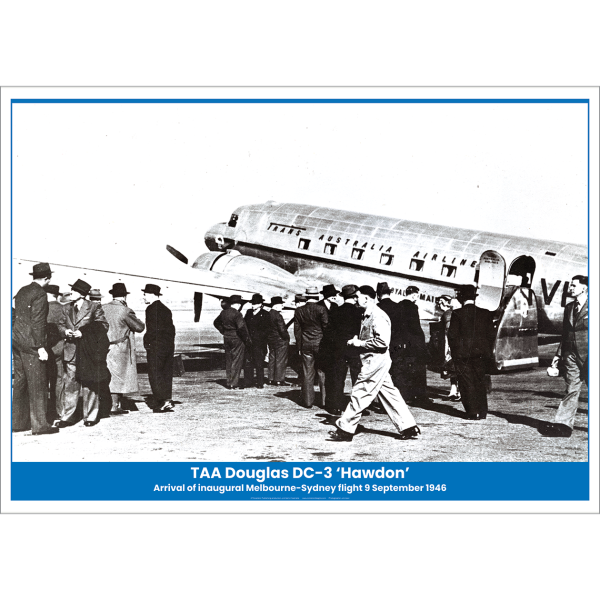 TAA Inaugural Service Arrives Sydney 9 September 1946 Art Print