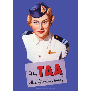 TAA Air Hostess Promotional Image Nola Rose Art Print