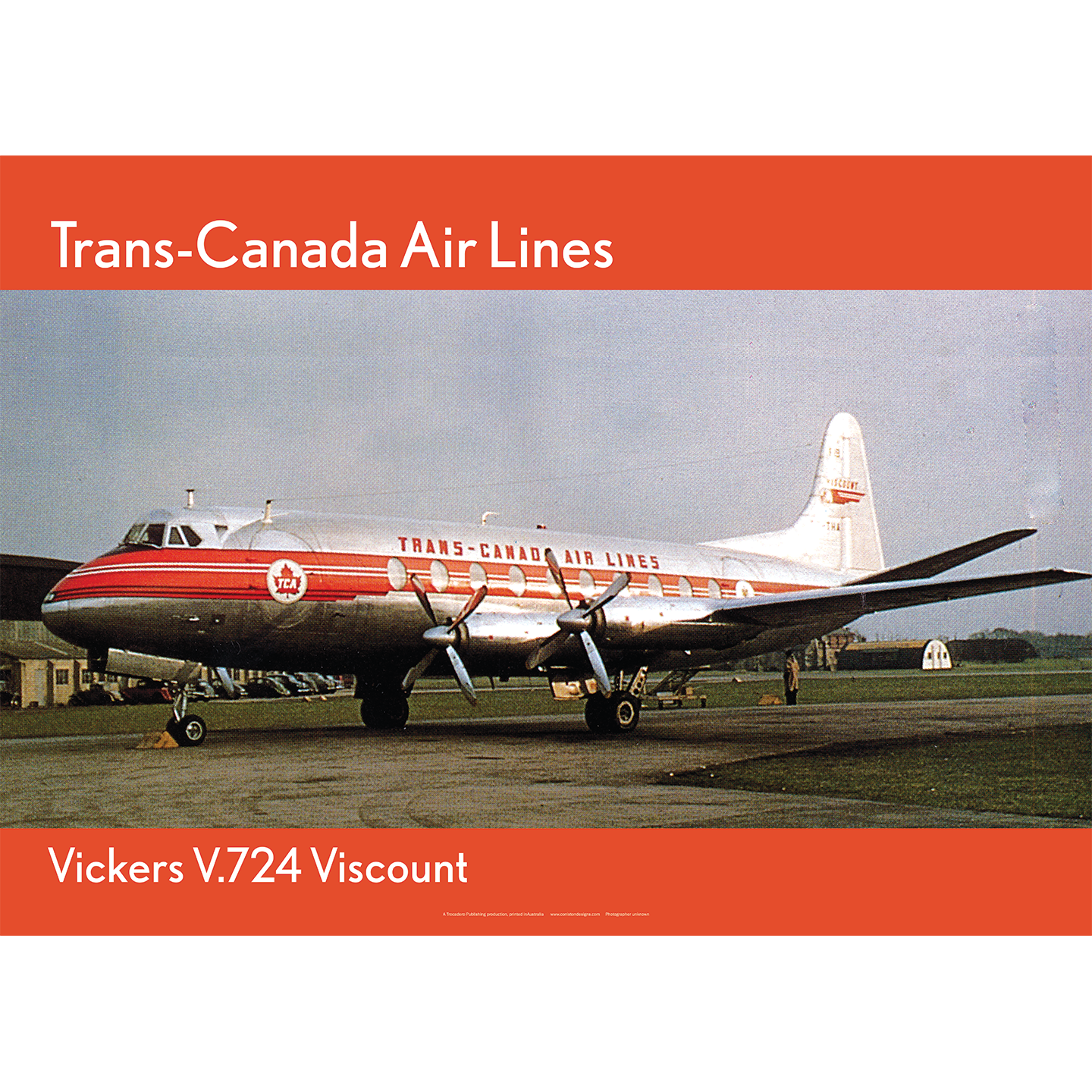 TCA Trans-Canada Airlines Vickers V.724 Viscount Art Print