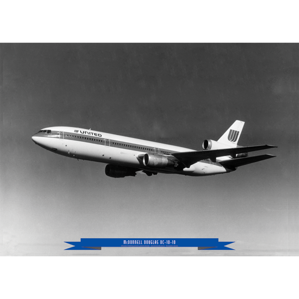 United Airlines McDonnell Douglas DC-10-10 Art Print