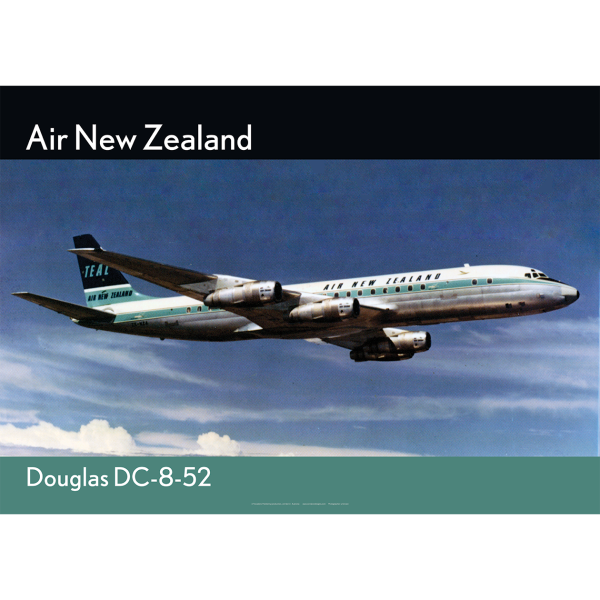 Air New Zealand Douglas DC-8-52 Art Print