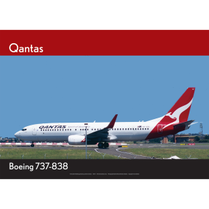 Qantas 737-838 at Sydney
