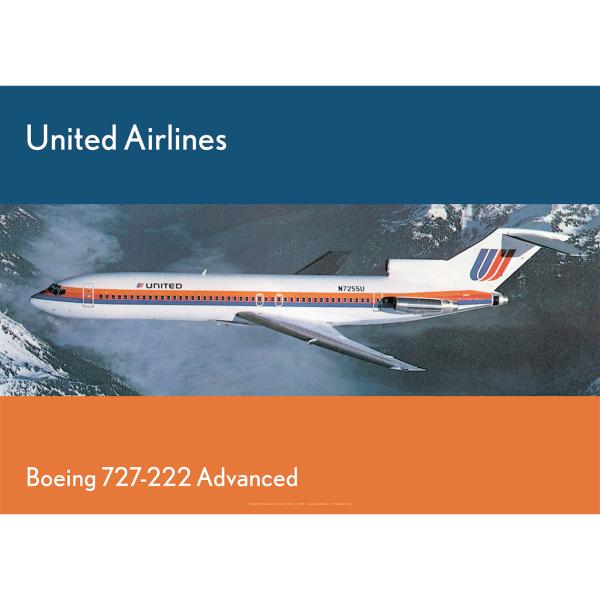 United Airlines Boeing 727-222 in flight
