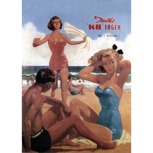 Tooths KB Lager beach scene advertisement