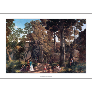 William Ford 'At The Hanging Rock, Mount Macedon' Art Print 1875