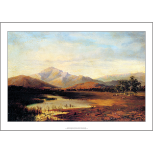 Nicholas Chevalier 'Buffalo Ranges from the west' Art Print 1862