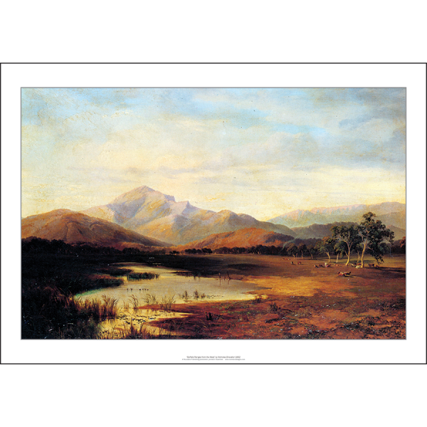 Nicholas Chevalier 'Buffalo Ranges from the west' Art Print 1862