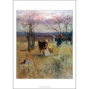 Charles Conder 'An Early Taste for Literature' Art Print 1888
