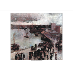 Charles Conder 'Departure of the Orient, Circular Quay' Art Print 1888