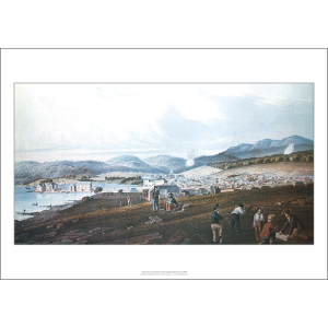 George W Evans 'Hobart Town, Van Diemen's Land' 1838