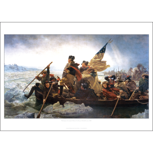 Emmanuel Gottlieb Leutze 'Washington Crossing the Delaware' - 1851 Reproduction - Multi Sizes BD