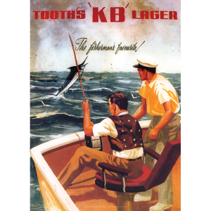 Tooth's KB Lager The Fisherman's Favourite Art Print - Big Game Fishing - Multi Sizes