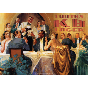 Tooth's KB Lager The Perfect Supper Drink Art Print - Sophisticates in Nightclub - Multi Sizes