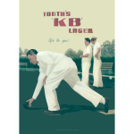 Tooth's KB Lager After The Game Art Print - Lawn Bowlers - Multi Sizes
